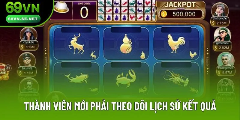 Thành viên mới phải theo dõi lịch sử kết quả
