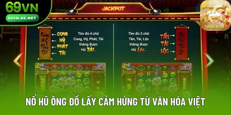 Nổ hũ ông đồ lấy cảm hứng từ văn hóa Việt